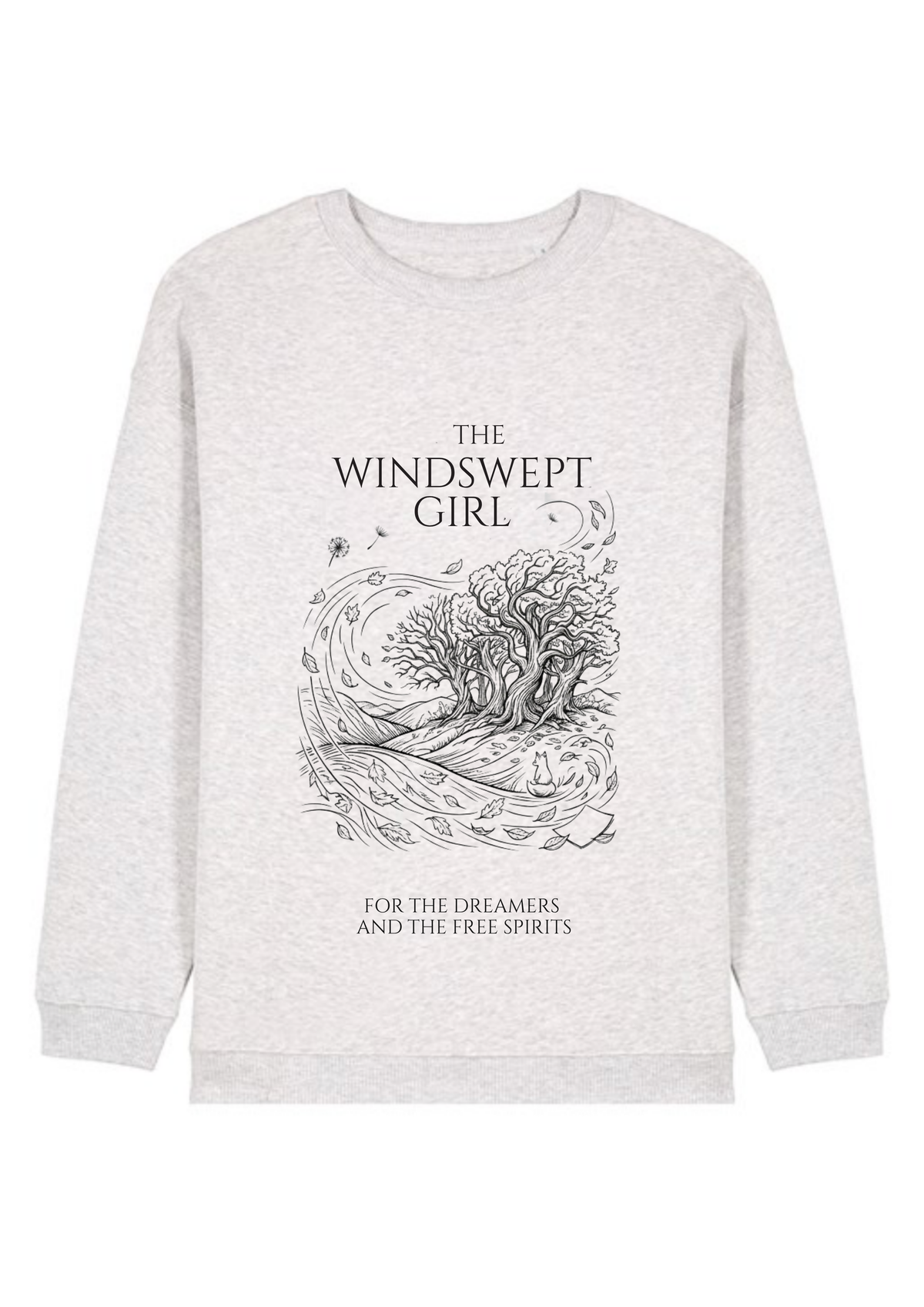 Chapter One Line and Ink sweatshirt in light grey marl
