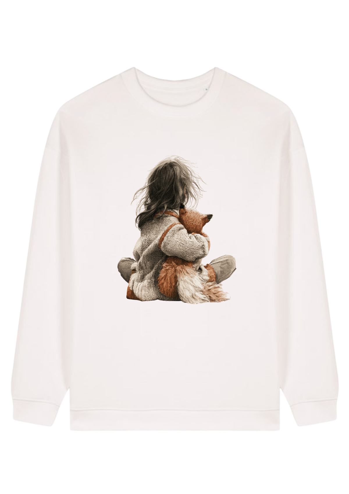 Morning Rituals illustrated sweatshirt in off-white